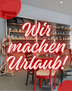 Wir machen Urlaub Grafik.