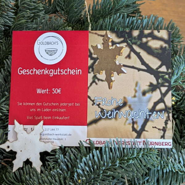 Geschenkgutschein "Frohe Weihnachten"